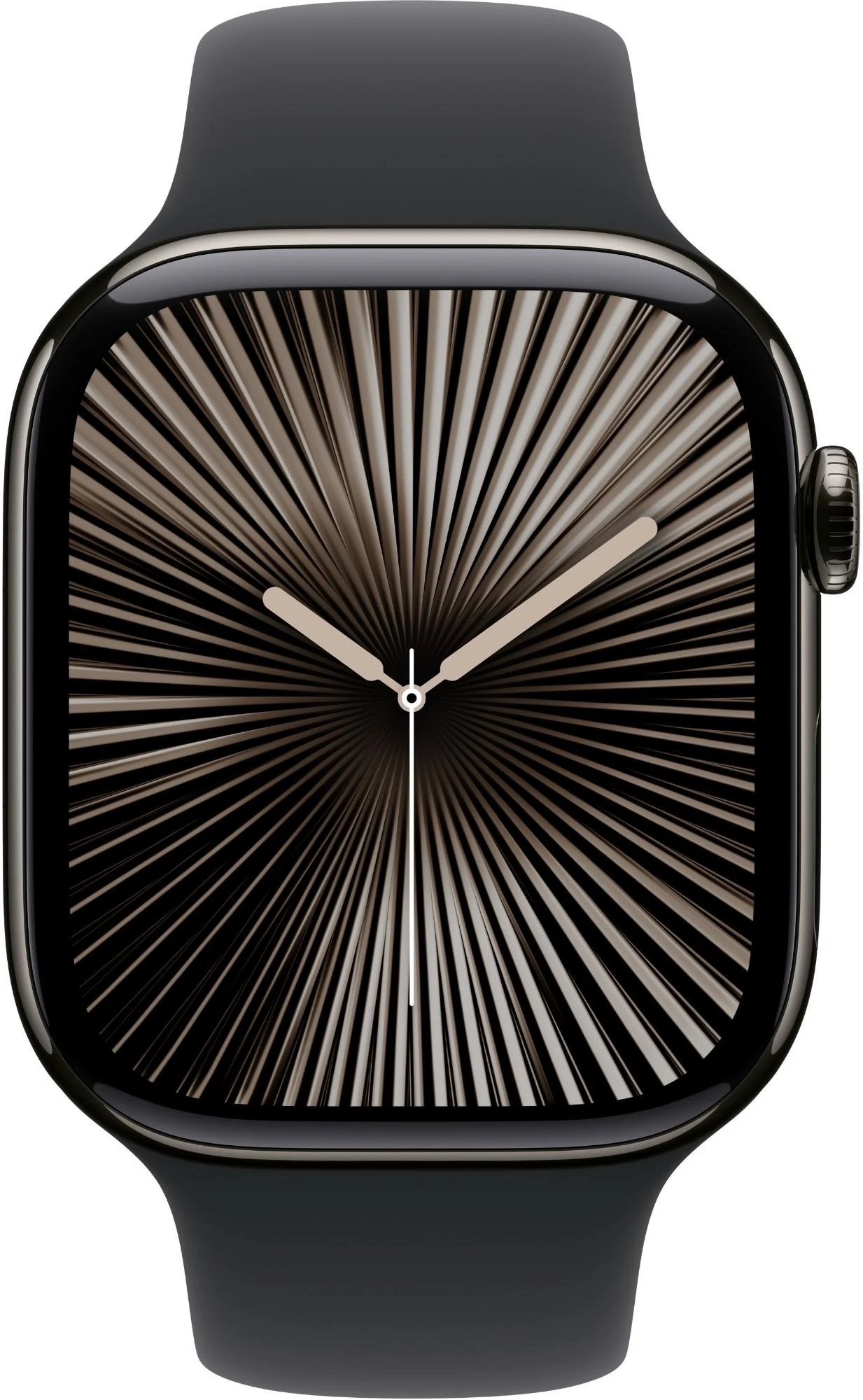Apple Watch Series 10 Titan 46 mm GPS + Cellular (Sportarmband Schwarz M/L) Schiefer